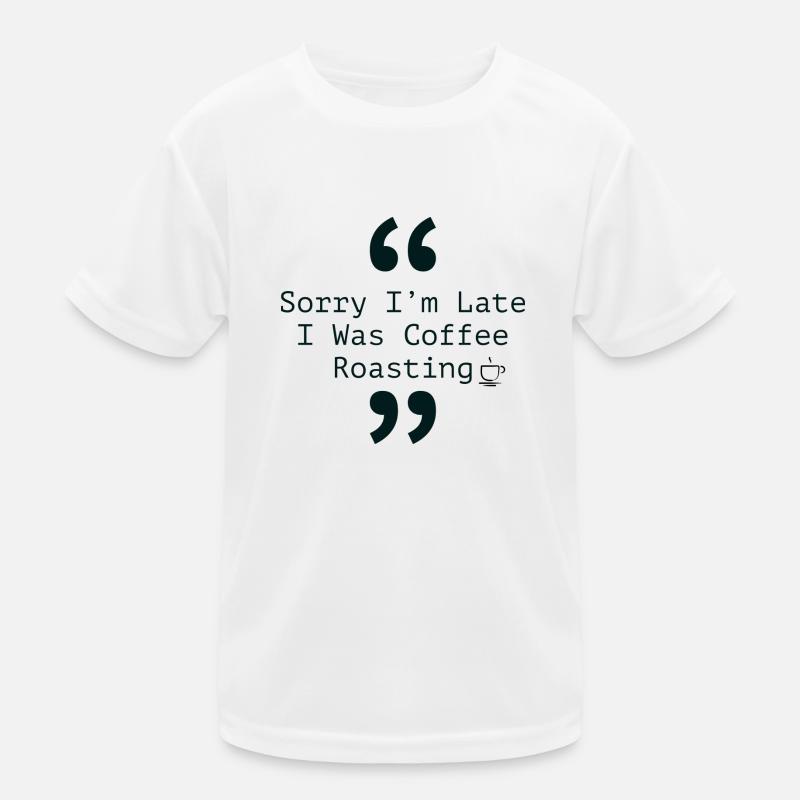 Réveillez-vous et sentez le café T-shirt sport Enfant