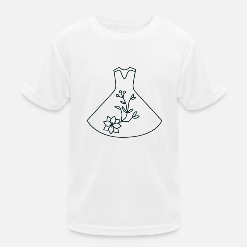 Robe de danse moderne avec des fleurs T-shirt sport Enfant