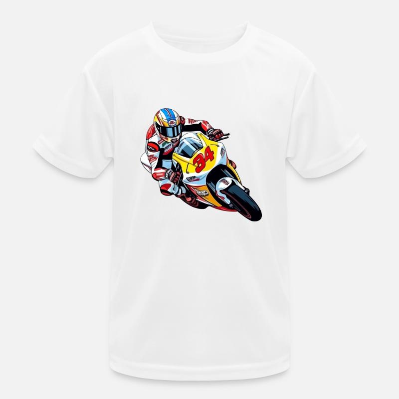 Moto de course n 34 T-shirt sport Enfant