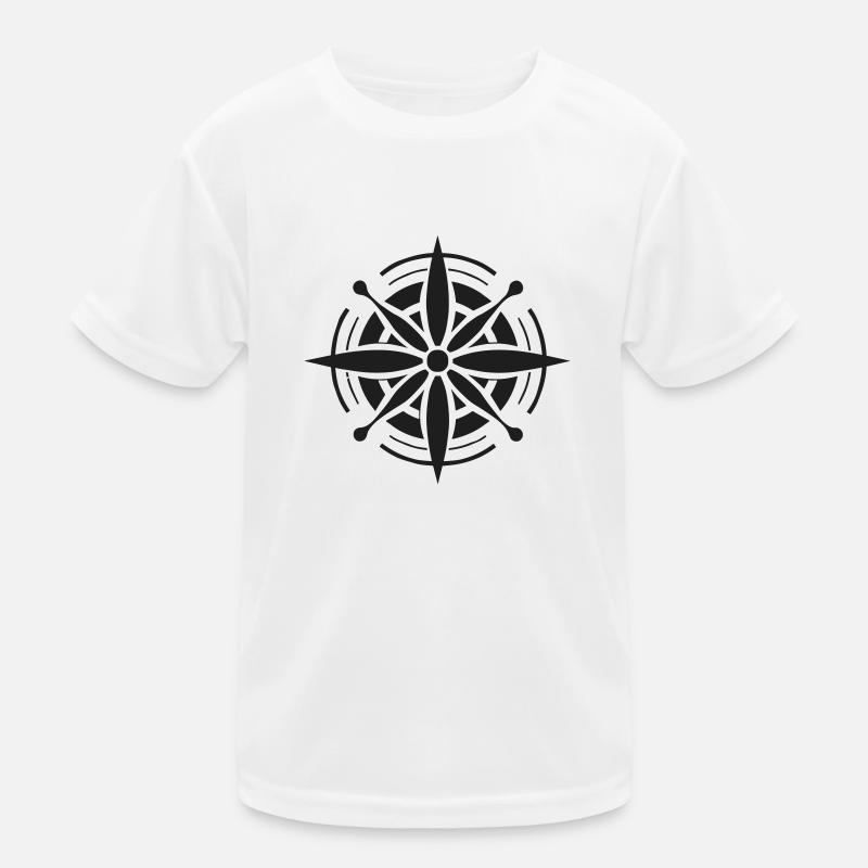 Directional Charm: Compass Kids Functional T-Shirt