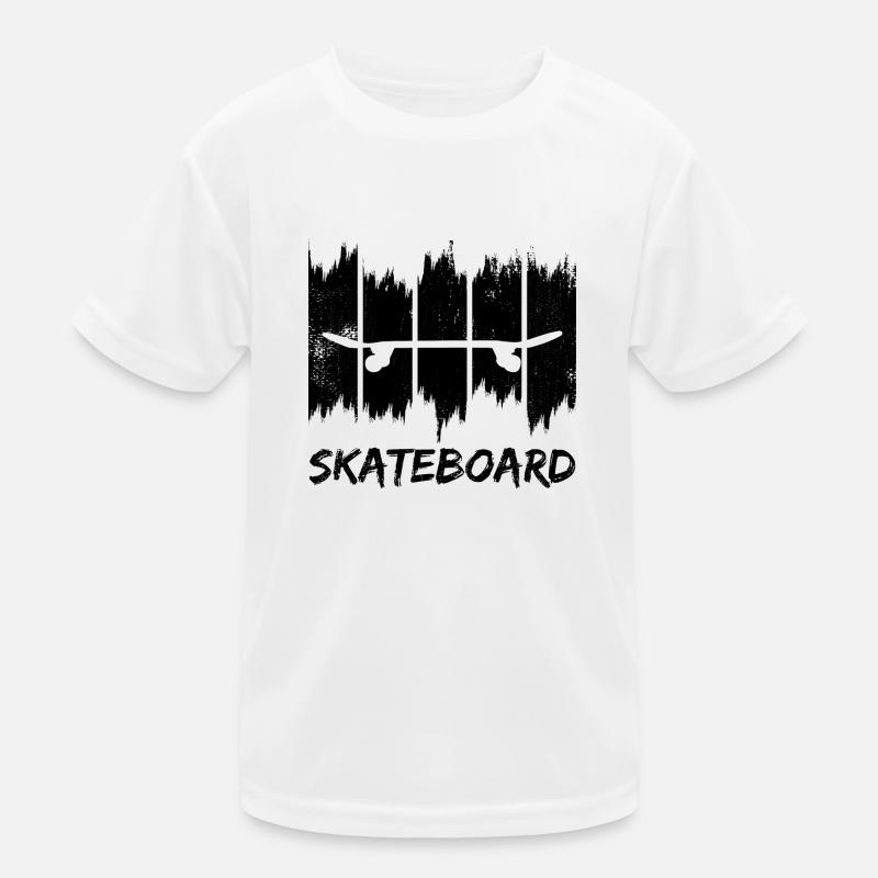Skateboard Kinder Funktions-T-Shirt