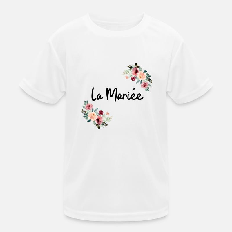 The Bride Flowers Kids Functional T-Shirt
