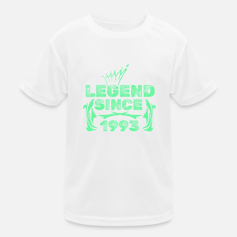 Geschenkidee 1993 - Kinder Funktions-T-Shirt - Weiß
