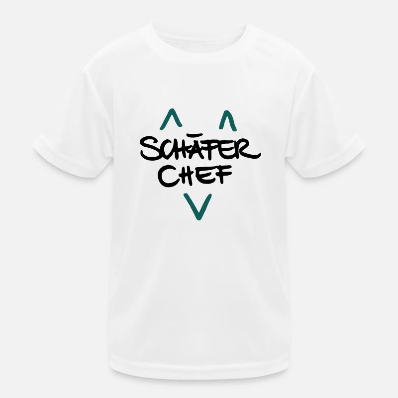 Schäferchef - Kinder Funktions-T-Shirt - Weiß