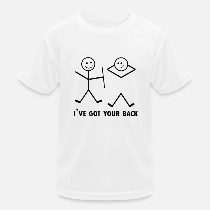 i've got your back - Kids Functional T-Shirt - white