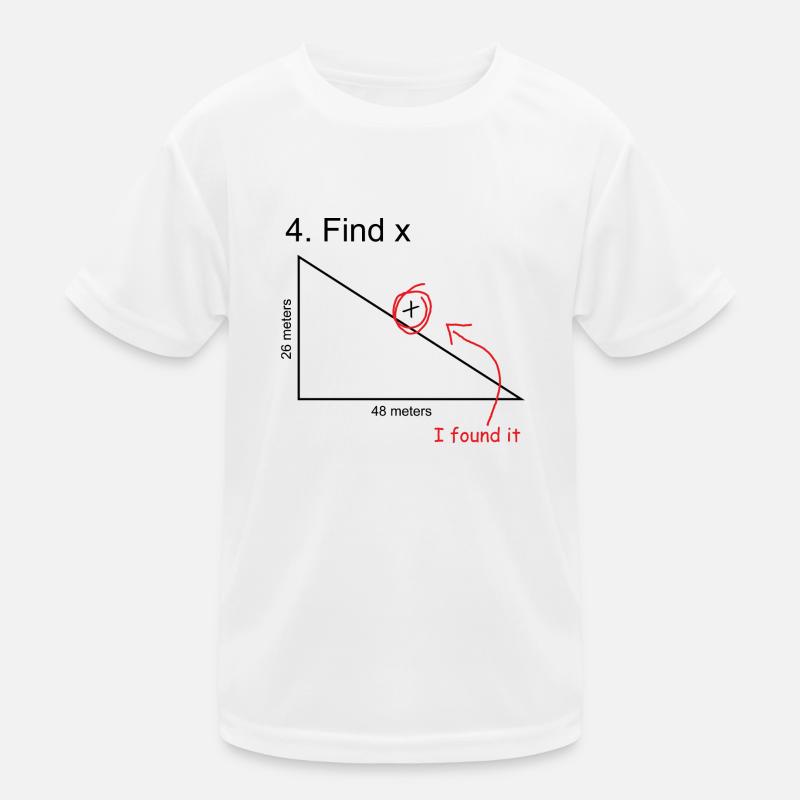 Trouver le X T-shirt sport Enfant