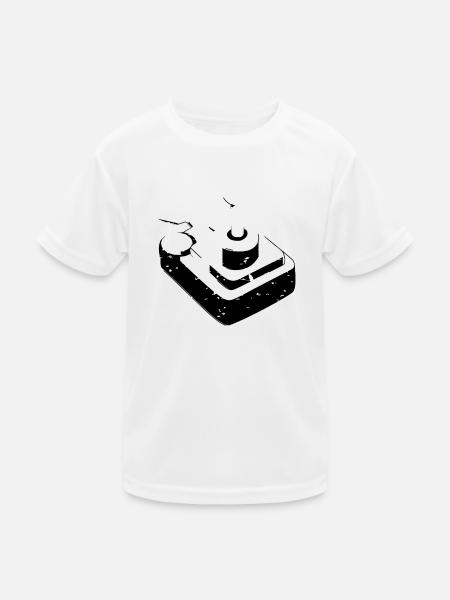 Joystick Player Game Controller rétro Gaming - T-shirt sport Enfant - blanc - Devant