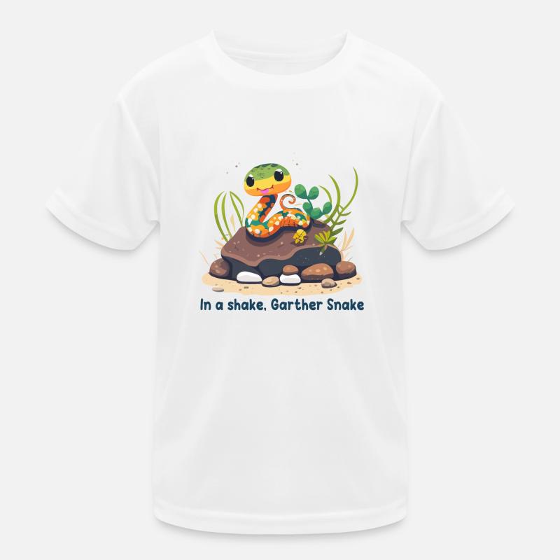 In a shake, Garther Snake T-shirt sport Enfant