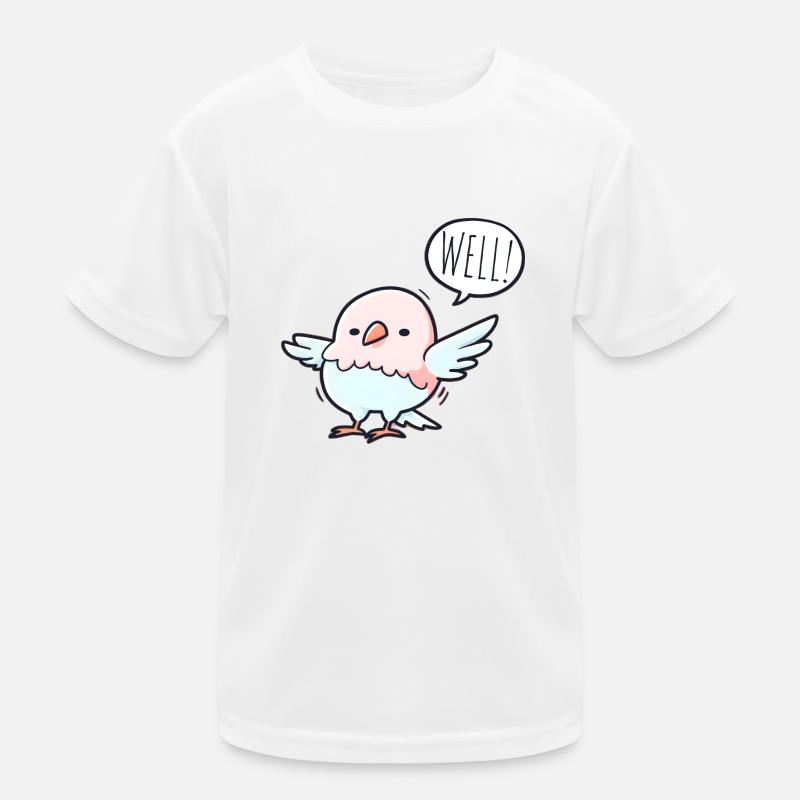 Der gelassene Vogel Kinder Funktions-T-Shirt