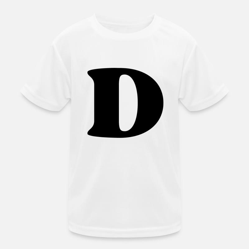 Letter d Kids Functional T-Shirt