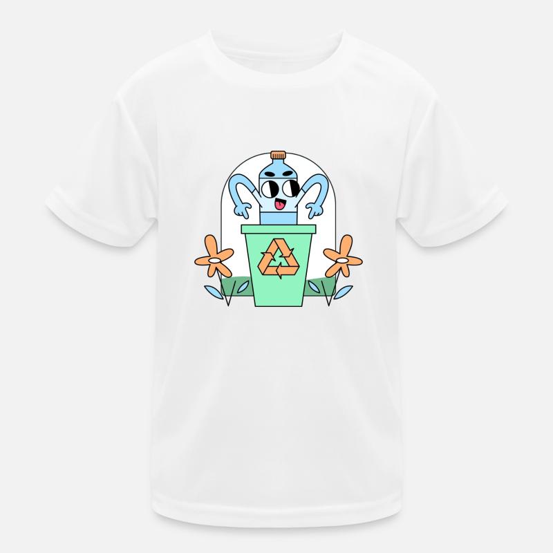 Plastikflaschen sind wirklich Abfall Kinder Funktions-T-Shirt