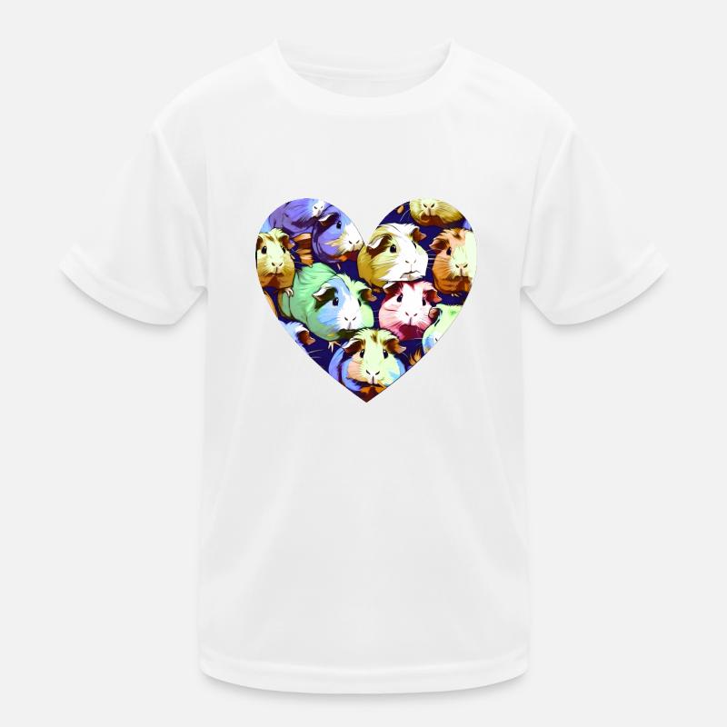 Cochon d’Inde, illustration, peinture, coloré T-shirt sport Enfant