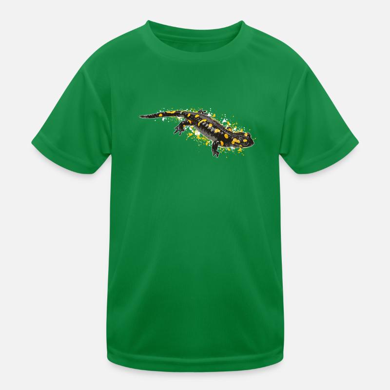Feuersalamander Salamander Kinder Funktions-T-Shirt