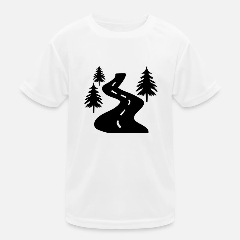 weg bäume Kinder Funktions-T-Shirt