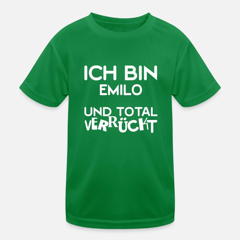 First name Emilo Kids Functional T-Shirt