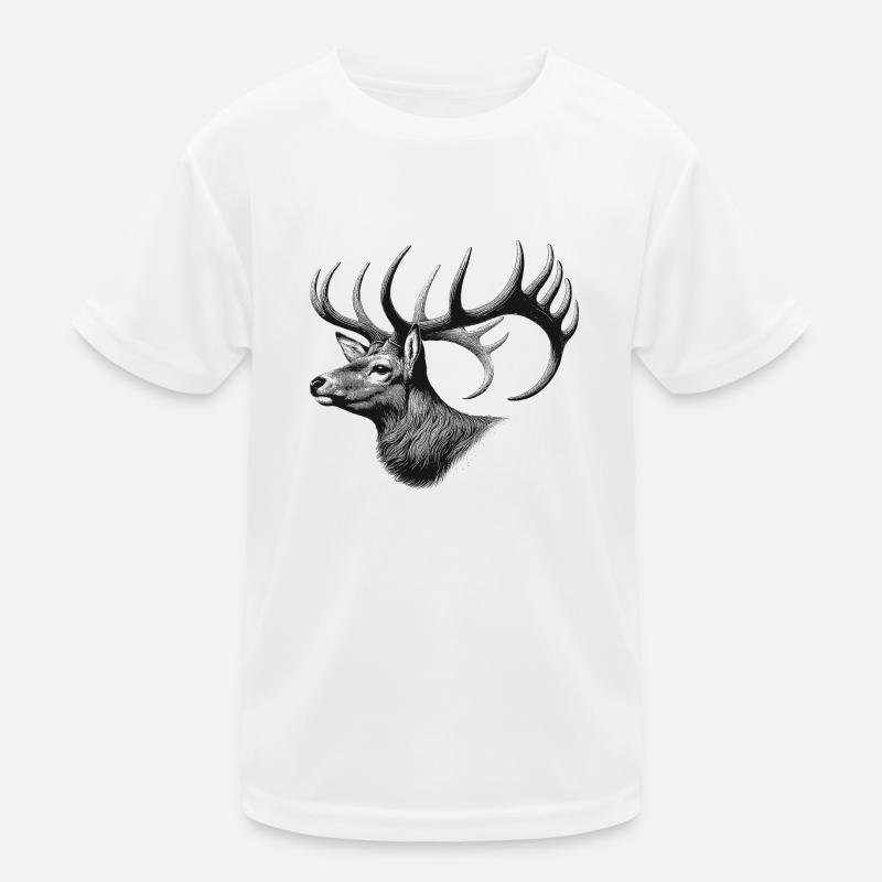 Hirsch Kinder Funktions-T-Shirt