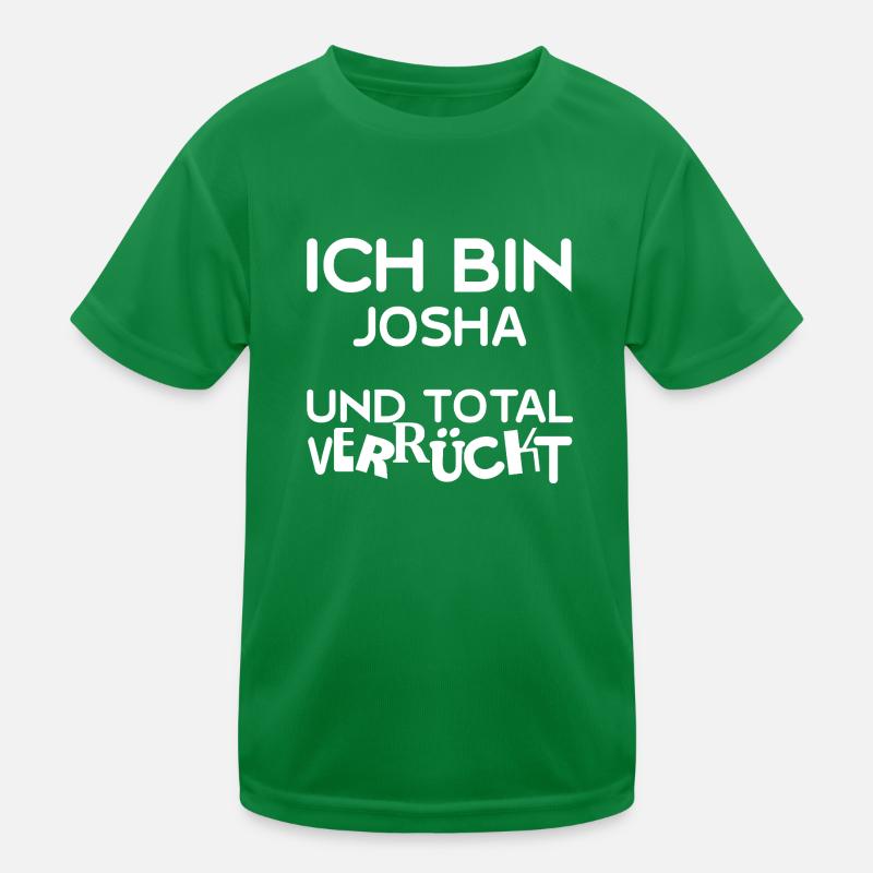First name Josha Kids Functional T-Shirt