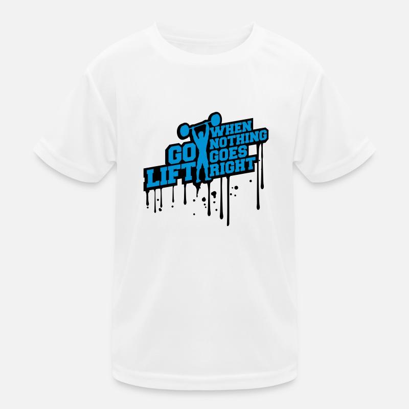 when nothing goes right go lift left graffiti trop Kids Functional T-Shirt