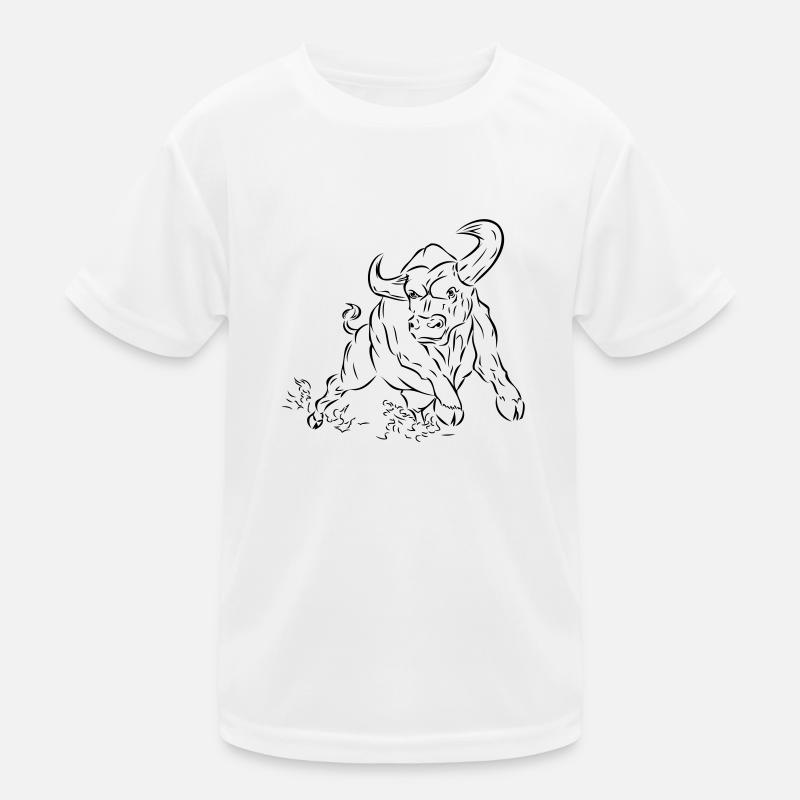 Stier Kinder Funktions-T-Shirt