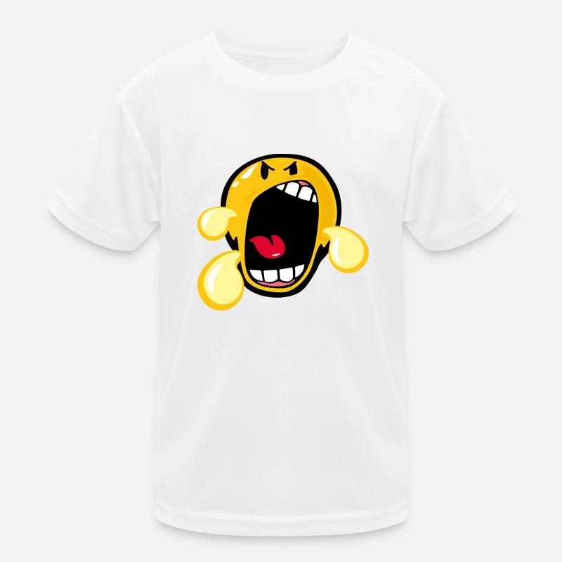 Smiley Anger Irate Kinder Funktions-T-Shirt