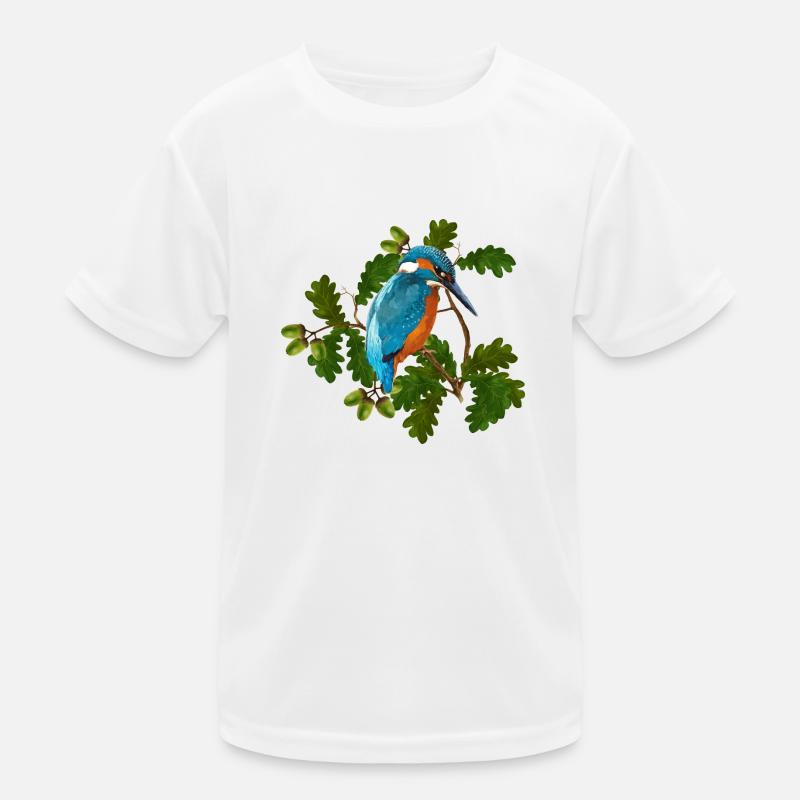Vogel - Kinder Funktions-T-Shirt - Weiß