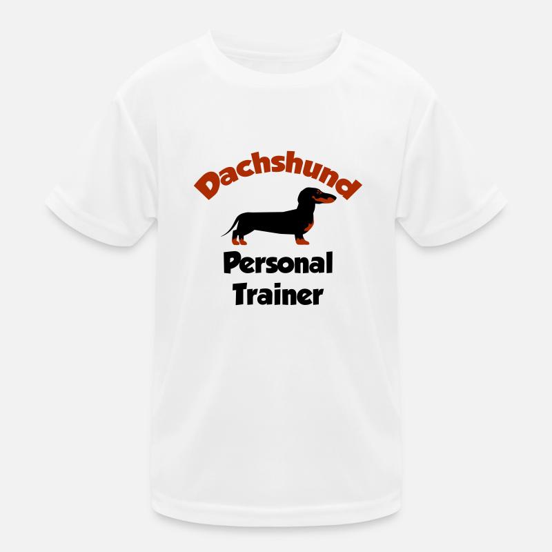 Dackel - Personal Trainer Kinder Funktions-T-Shirt