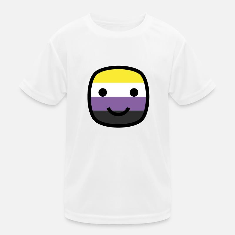 Always Smile Proudly! - Nonbinary Edition Kids Functional T-Shirt