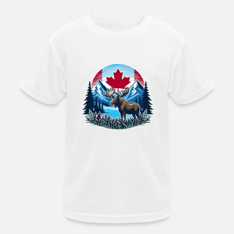Kanada 24 Kinder Funktions-T-Shirt