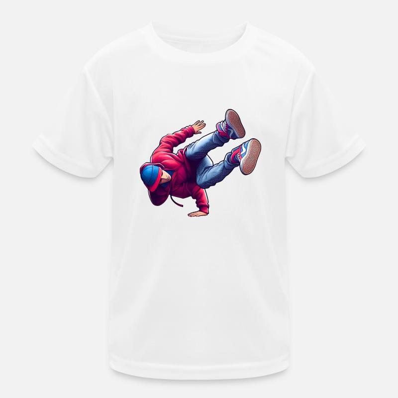 Breakdance Dance Steps Kids Functional T-Shirt