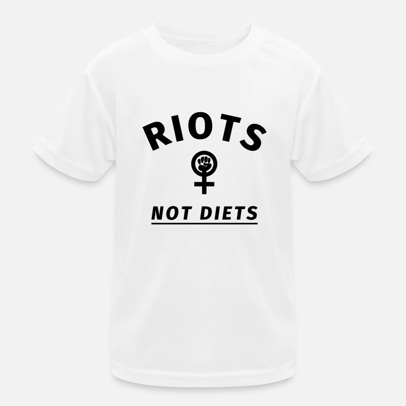 Riots not Diets Kids Functional T-Shirt