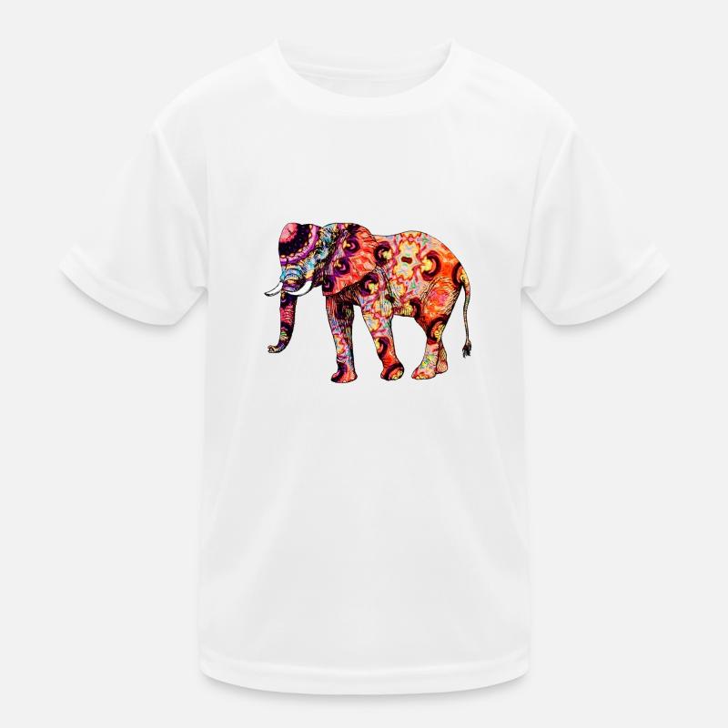 Oriental Elephant Kinder Funktions-T-Shirt