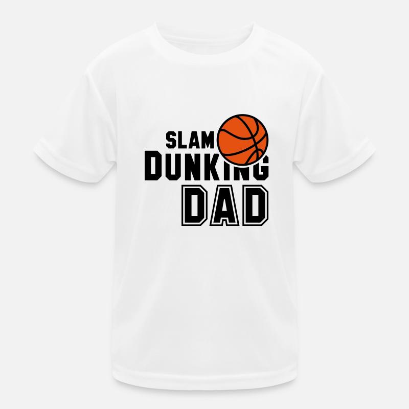 SLAM DUNKING DAD 2 Colors Kids Functional T-Shirt