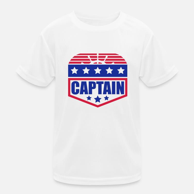 Captain Steuerrad Abzeichen Rang Kinder Funktions-T-Shirt