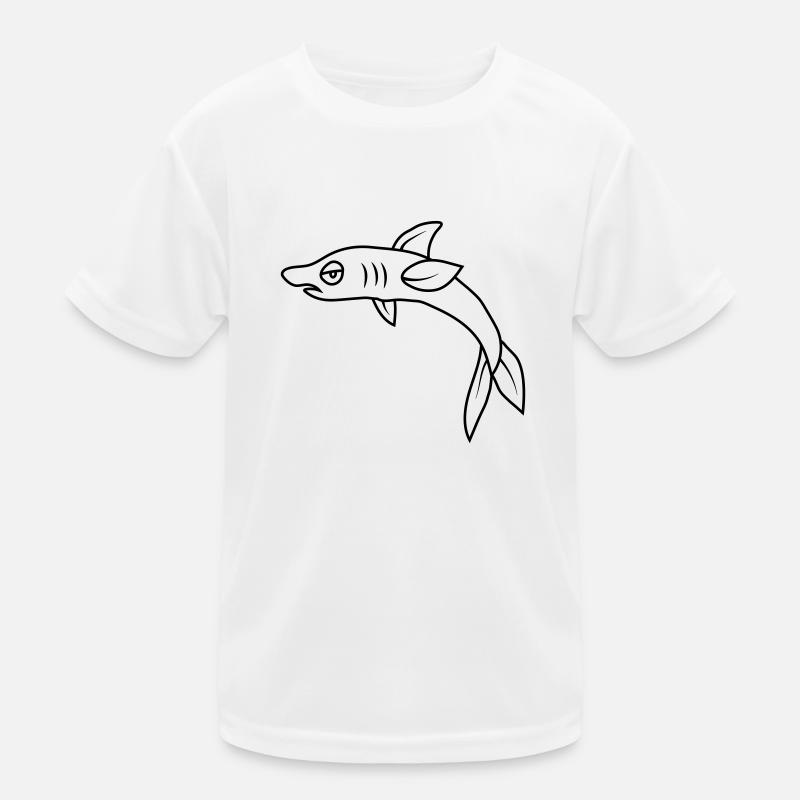 Bored Angry Fish Kids Functional T-Shirt