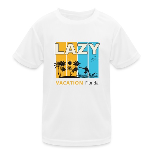 Lazy vacation Florida - Funkcjonalna koszulka dziecięca