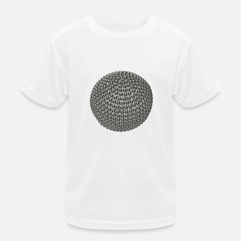 Titanbälle in 3D-Optik Kinder Funktions-T-Shirt
