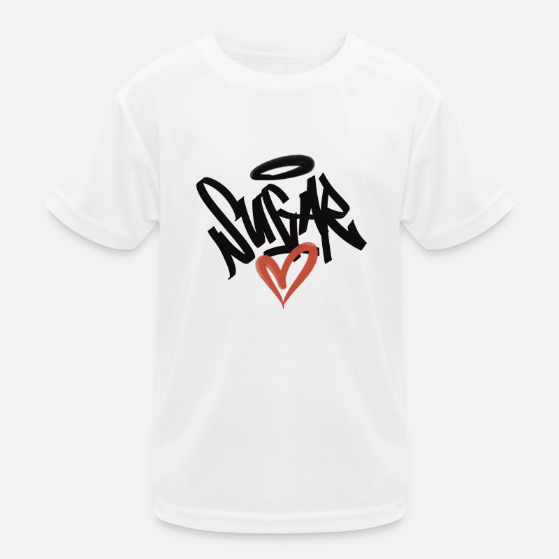 sugar heart graffiti Kids Functional T-Shirt