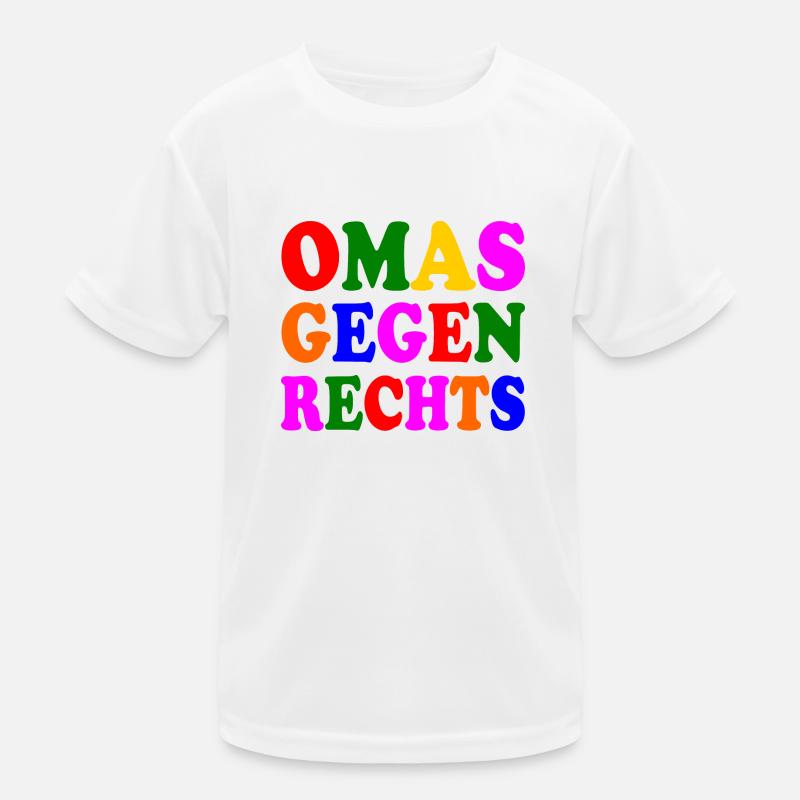 Omas gegen rechts Kinder Funktions-T-Shirt