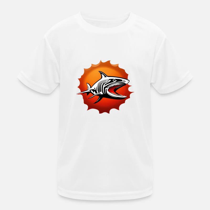 Haifisch Kinder Funktions-T-Shirt