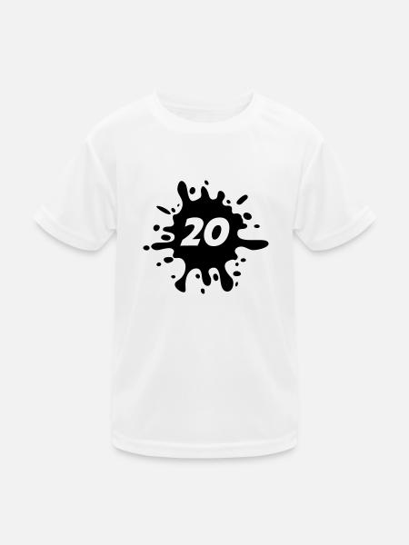 20 - Kids Functional T-Shirt - white - Front