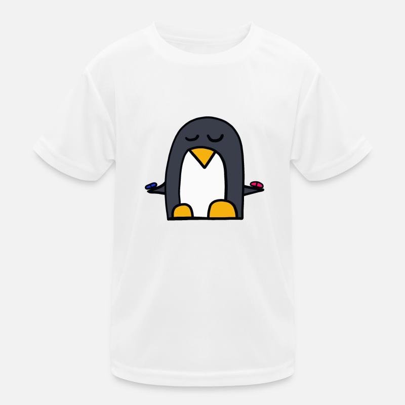 rote Pille oder blaue Pille? Pinguin aus der Matri Kinder Funktions-T-Shirt