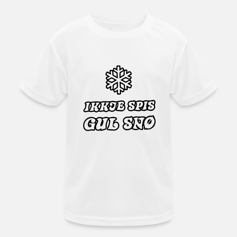 neige jaune T-shirt sport Enfant