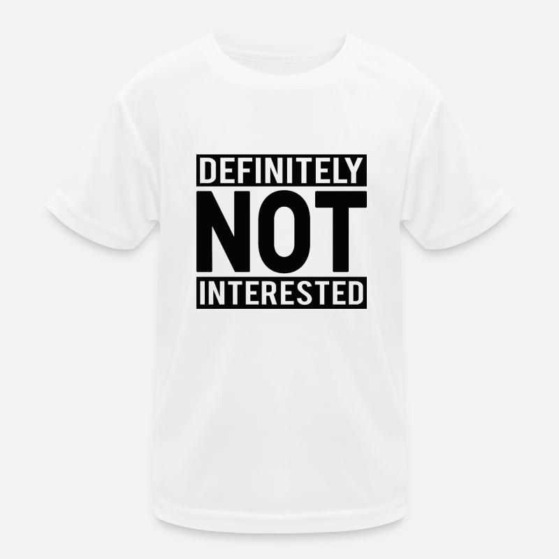 Noir non intéressé T-shirt sport Enfant