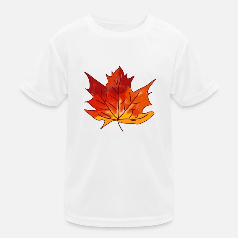 Maple Leaf Art Kids Functional T-Shirt