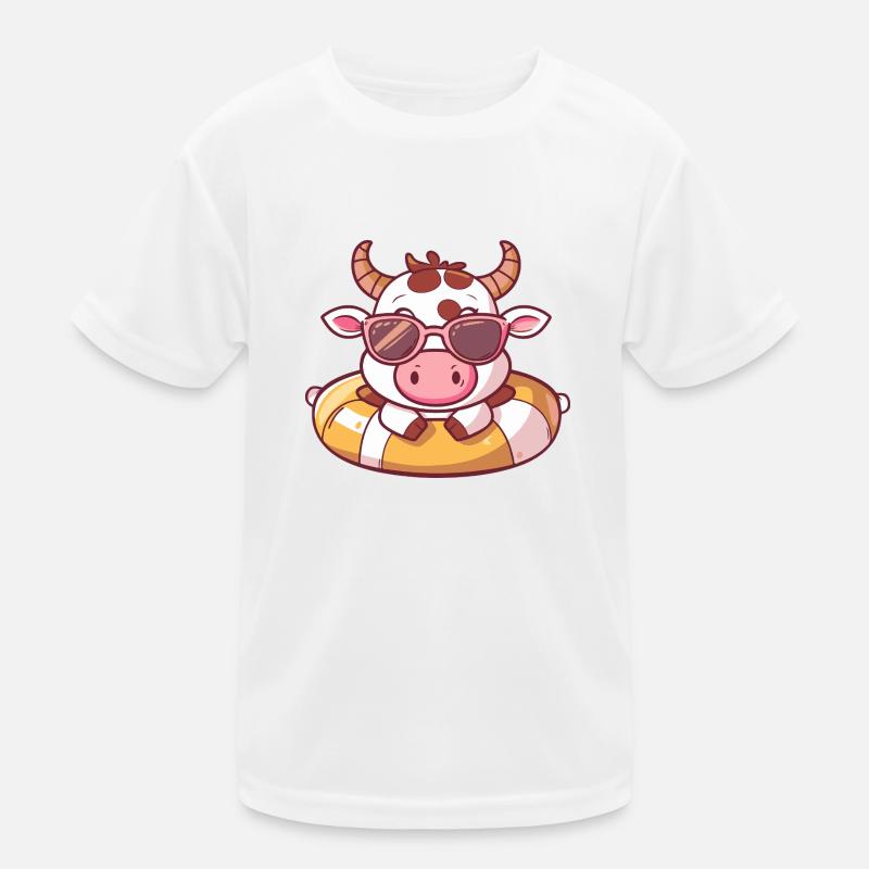 Kuh Comic Cool Kinder Funktions-T-Shirt