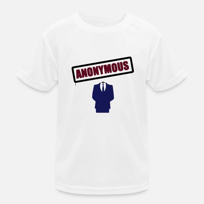 Anonymous Schild Kinder Funktions-T-Shirt