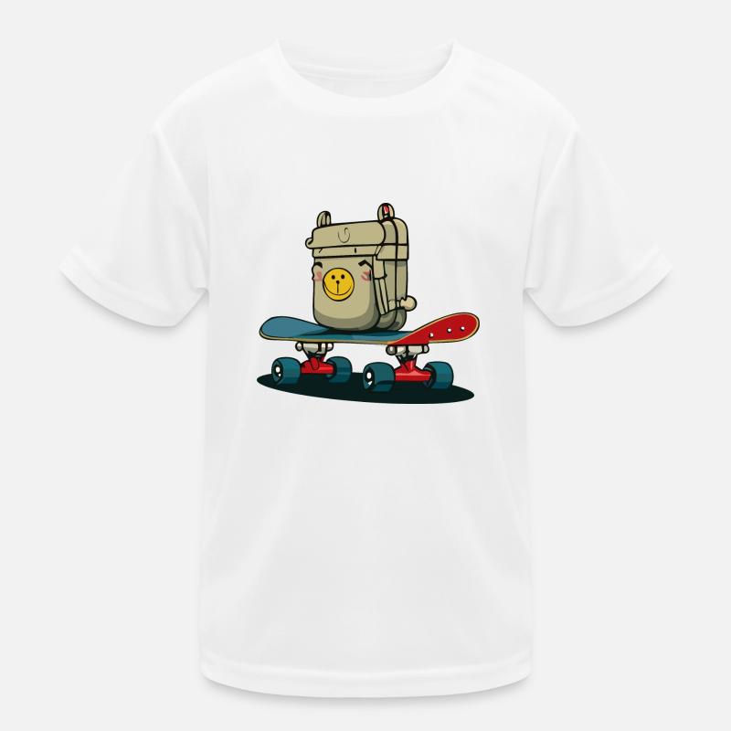 Skateboard et sac à dos T-shirt sport Enfant