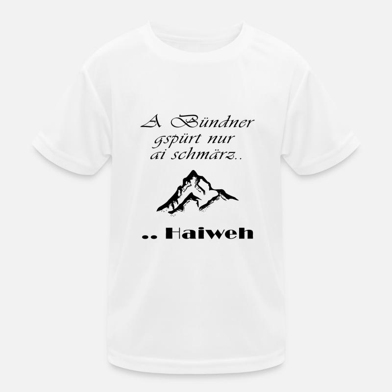 bündner - Kinder Funktions-T-Shirt - Weiß