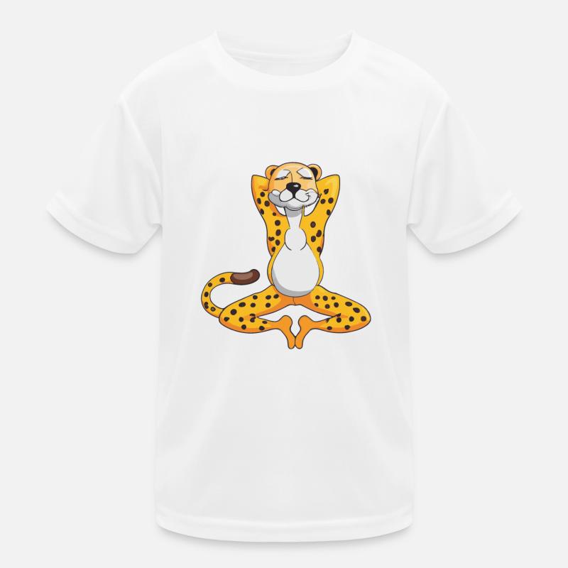 Idée cadeau de repos et de refroidissement de guépard T-shirt sport Enfant