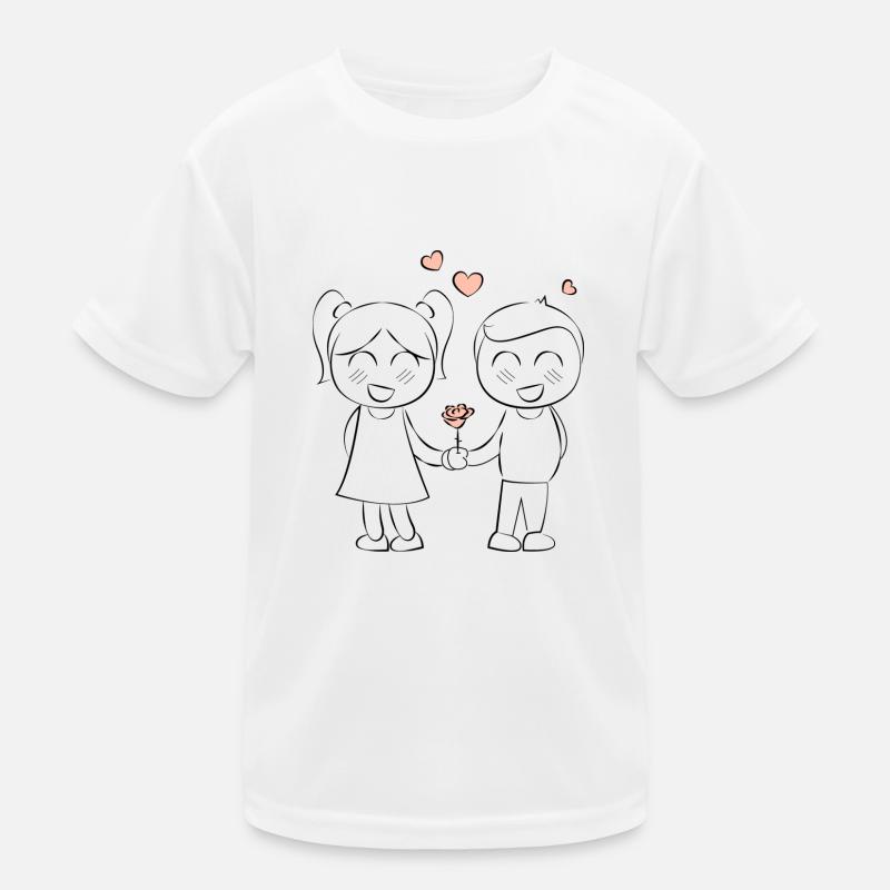 verliebt Kinder Funktions-T-Shirt